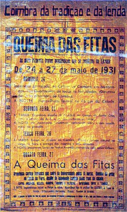 Programma Queima das Fitas 1931