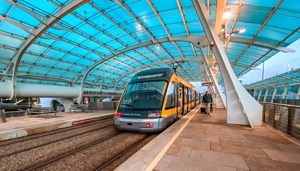 Stazione metropolitana aeroporto di Porto