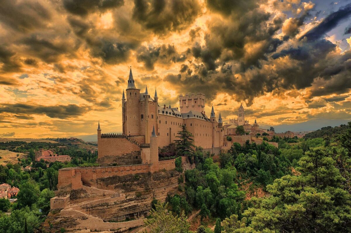 Vista sull'Alcázar di Segovia